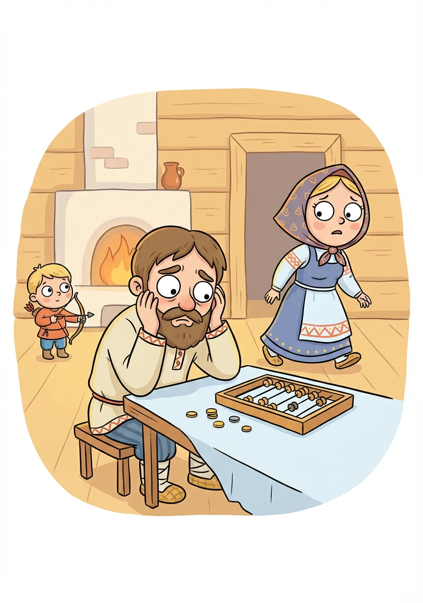 Отец Санчая, опытный охотник, погряз в долгах перед русскими торговцами. Сумма растет с каждым днем, и семья в отчаянии ищет выход из положения. В избе царит напряженная атмосфера.