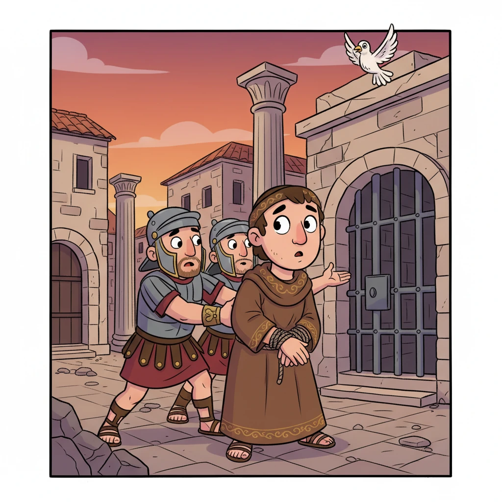 But Rome was not safe for Christians then. Valentine was arrested because of his faith.