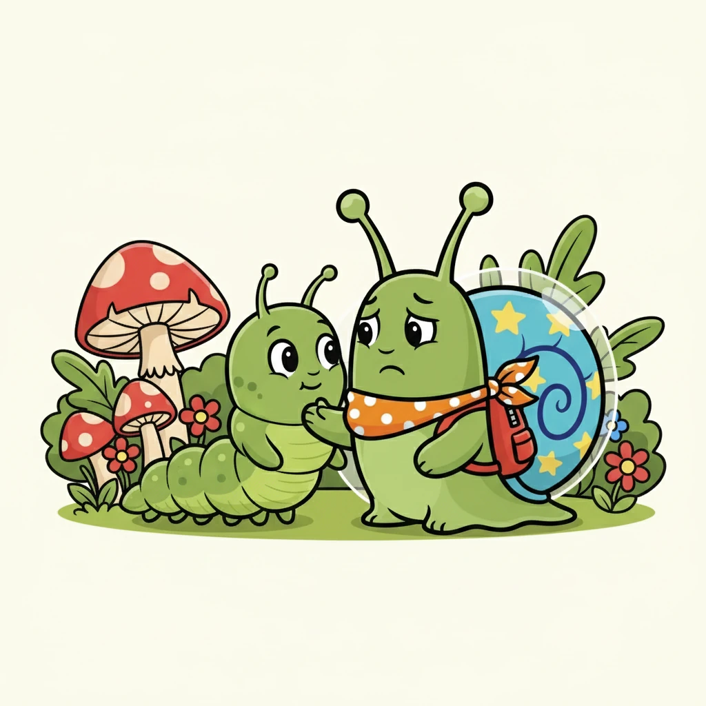 Kabuk, Tırtıl'a dönerek, "Tırtıl, seni çok seviyorum ama bazen bana sarıldığında rahatsız oluyorum," dedi. "Bana biraz daha kişisel alan bırakabilir misin?"