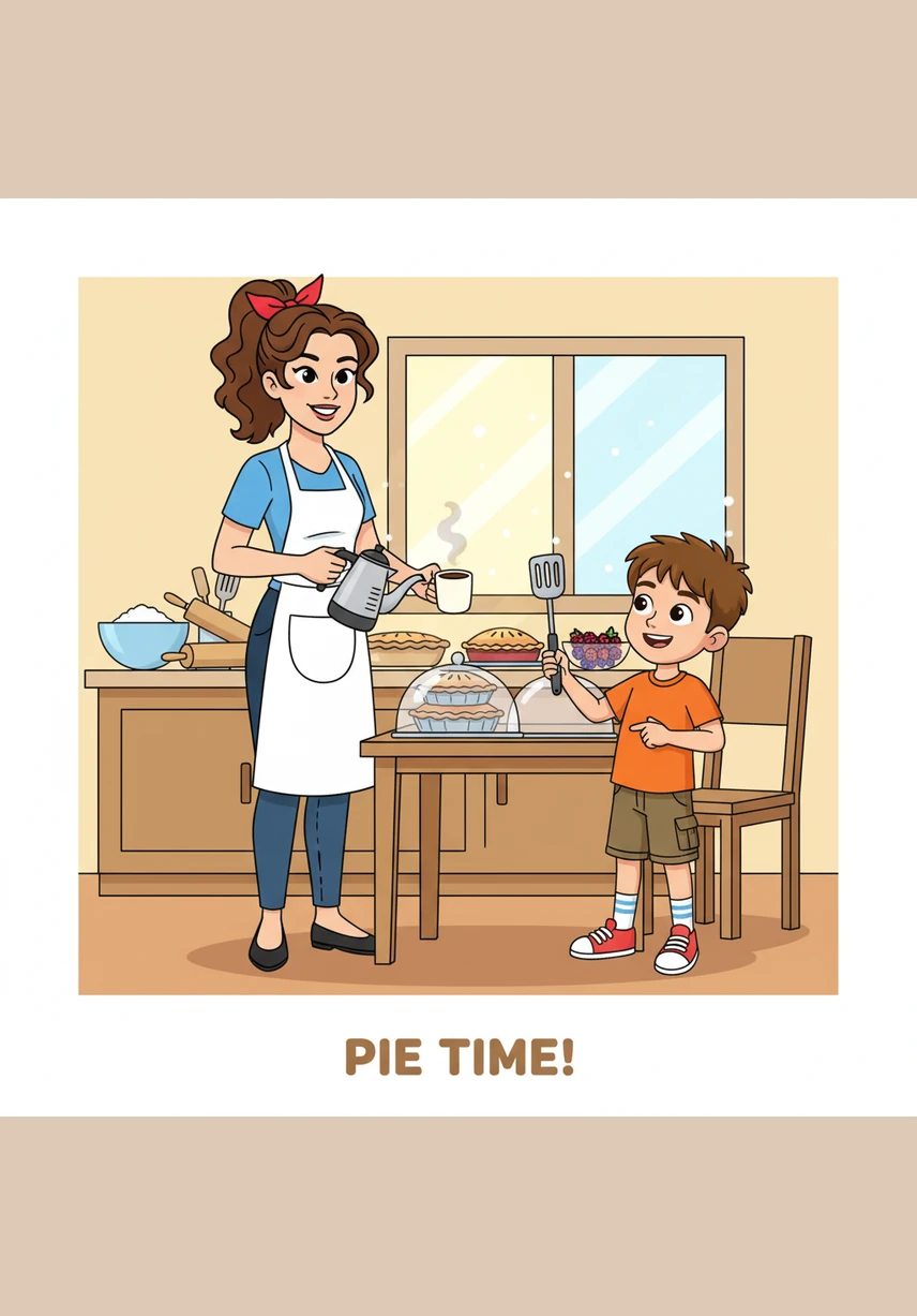 Sarah stands in her modest kitchen, sunlight catching the steam from the oatmeal she’s preparing for her two energetic boys, Leo and Sam. Though her eyes show a hint of exhaustion, she wears a warm, determined smile as she gets them ready for school. The house is small and filled with the scent of cinnamon and the sounds of laughter.