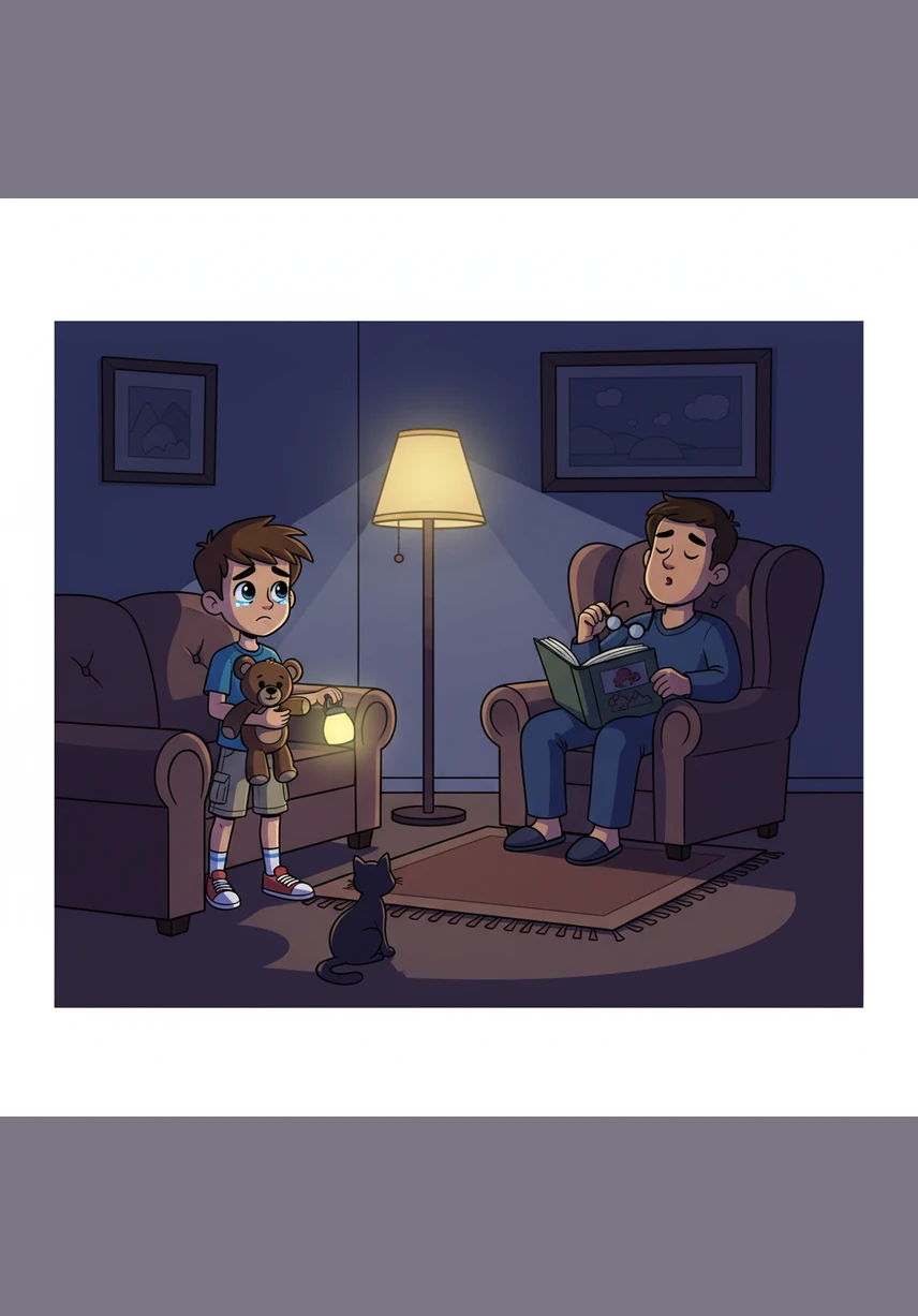 Late one evening, a local news report about a recent arrest flashes across the television screen, and Sarah quickly switches it off. She pulls Leo and Sam into a tight, protective embrace, shielding them from the harsh reality of their father’s recurring choices. In the quiet of the living room, she promises herself that his history will never become their destiny.