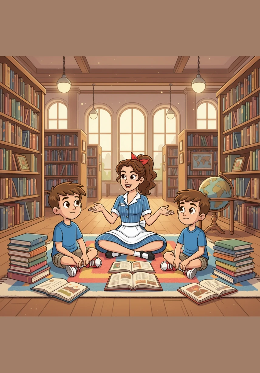Sarah takes the boys to the public library, where they spend hours lost in stories of heroes and explorers. She tells them that their lives are like blank pages, and they have the power to write any ending they desire. Surrounded by books, the boys begin to dream of futures that stretch far beyond the walls of their neighborhood.