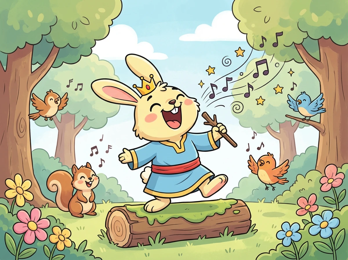 غنوا الأغاني بصوت عالٍ. كانت أصواتهم تملأ الغابة بالسعادة والبهجة.