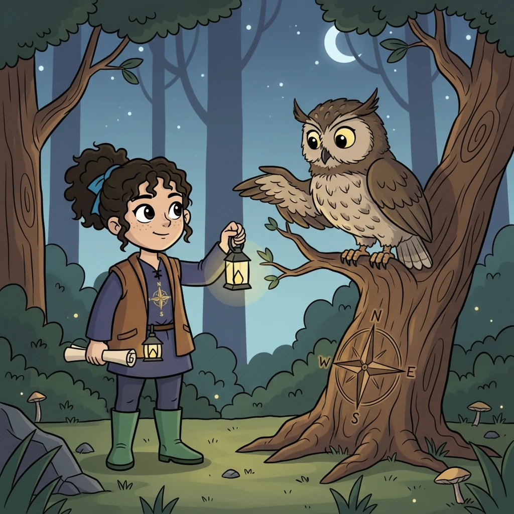 She encountered a wise old owl, its gaze filled with ancient knowledge. The owl, in a series of gestures and silent nods, seemed to guide her deeper into the mystery, helping her to understand the ancient symbol.