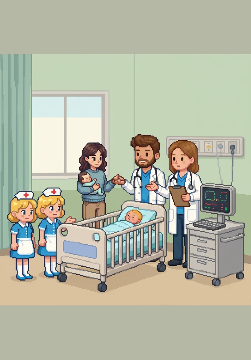 During morning rounds, Sarah and Mark stand with the doctors and nurses to discuss Leo’s progress for the day. They ask questions and share their observations, feeling proud to have a voice in their son's medical journey.