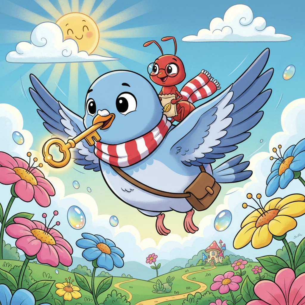 The Kind Pigeon and the Helpful Ant - moral