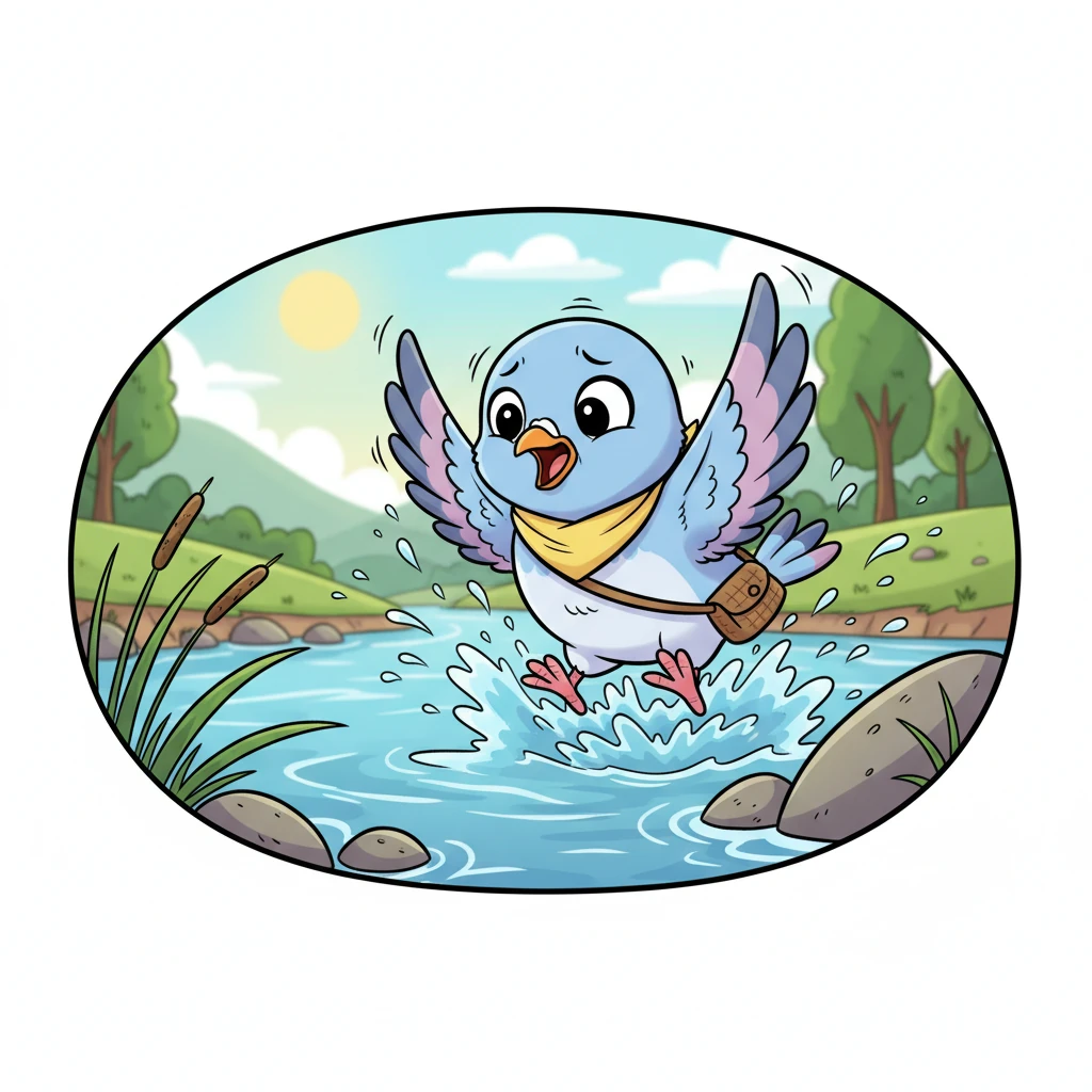 The swift current pulled Antonia downstream. She struggled, calling for help with all her might.