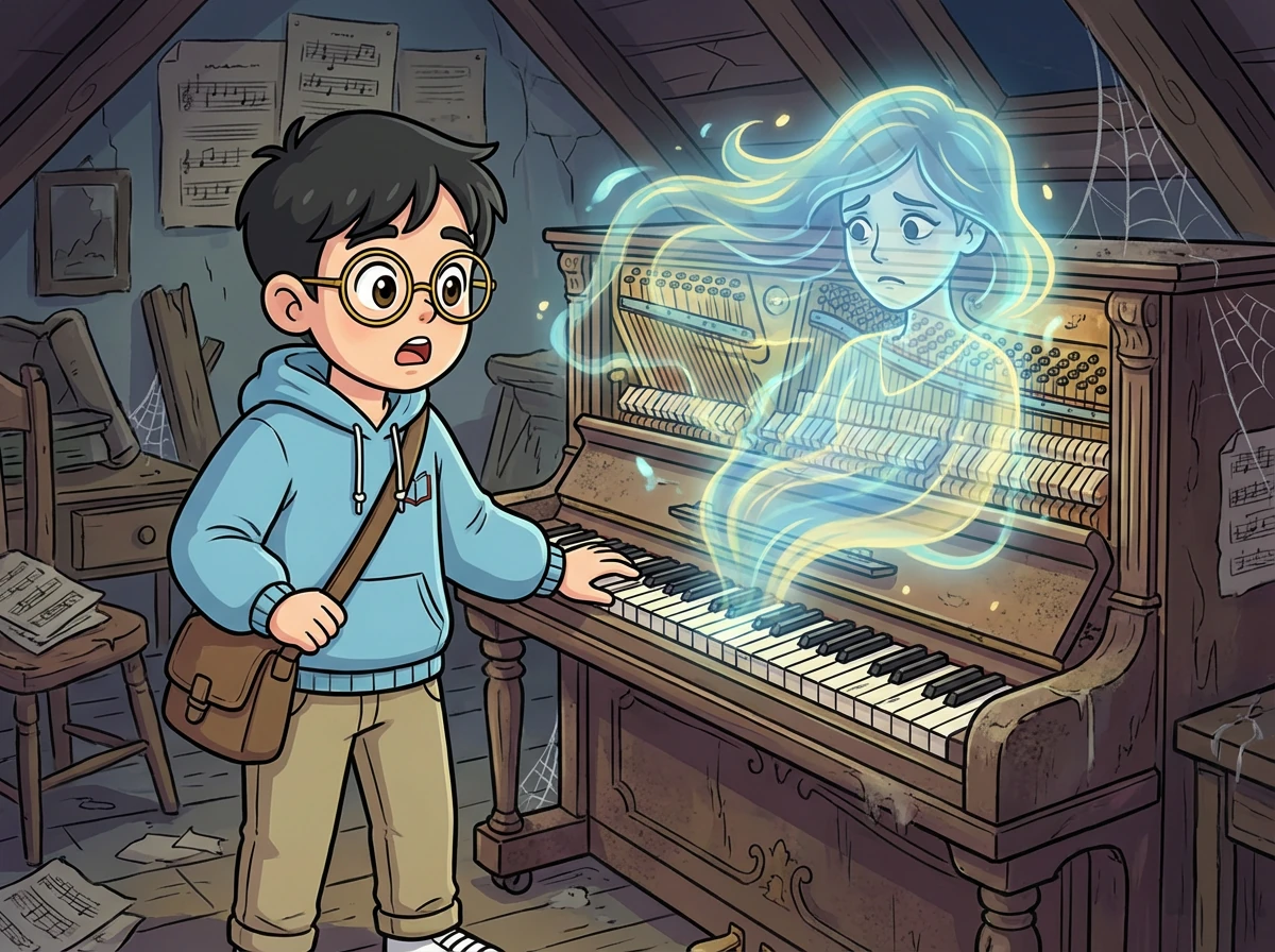 林時觸摸到一個舊鋼琴,突然,他看到了鋼琴的記憶:它的前主人被囚禁在鋼琴的琴鍵裡。