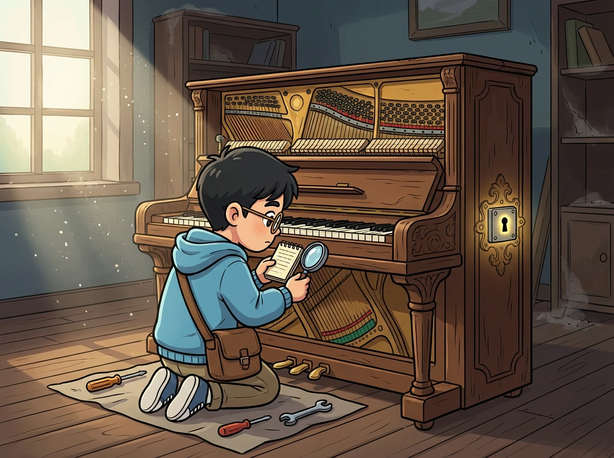林時意識到,他必須解救這個被困的靈魂。他開始研究鋼琴的結構,尋找解鎖琴鍵的秘密。