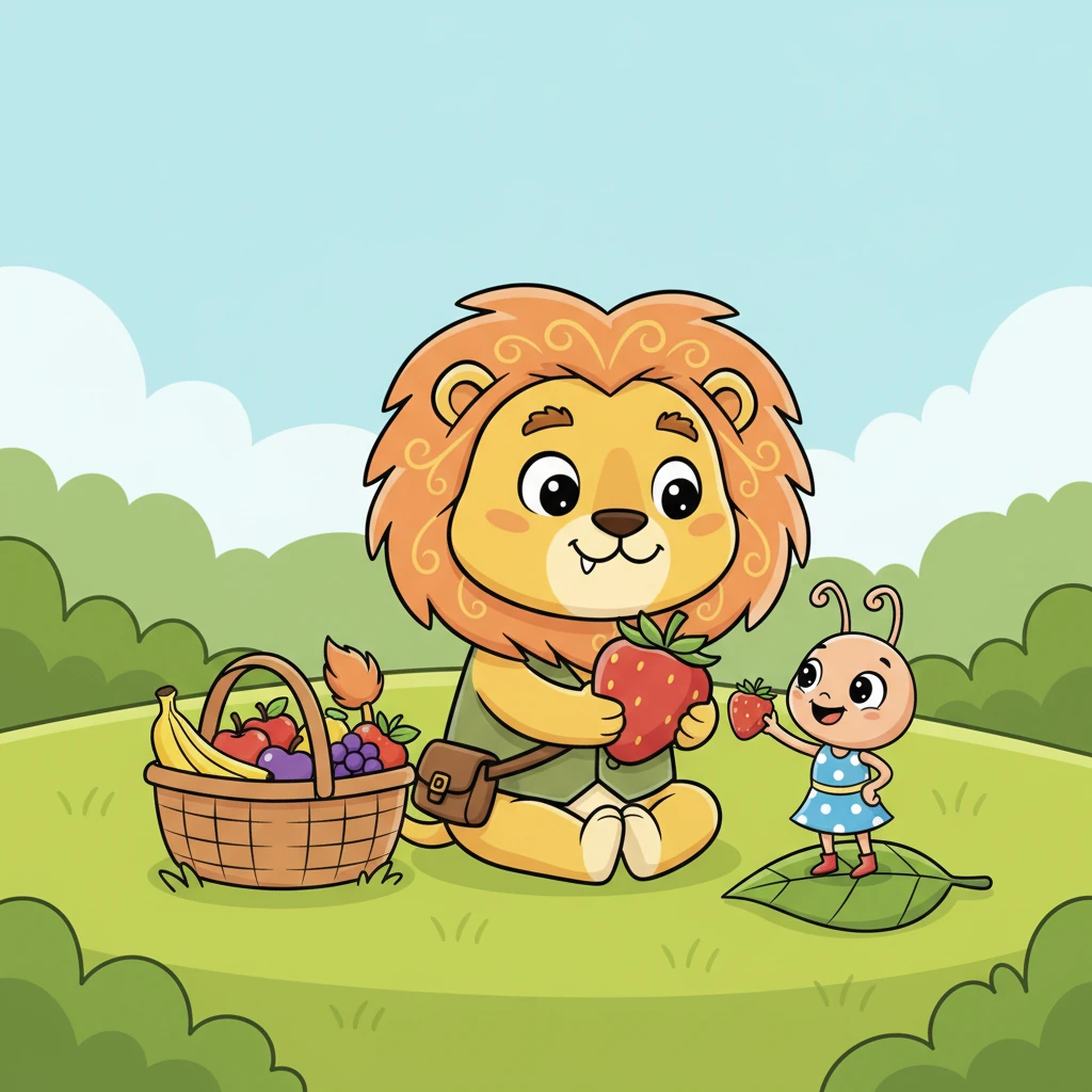 A partir daquele dia, Leo e Pipoca se tornaram amigos inseparáveis. Leo, com muito cuidado, dividia seus lanches com a formiga, que se deliciava com pequenos pedacinhos de frutas suculentas. Eles compartilhavam momentos doces, mostrando que a amizade não tinha tamanho.