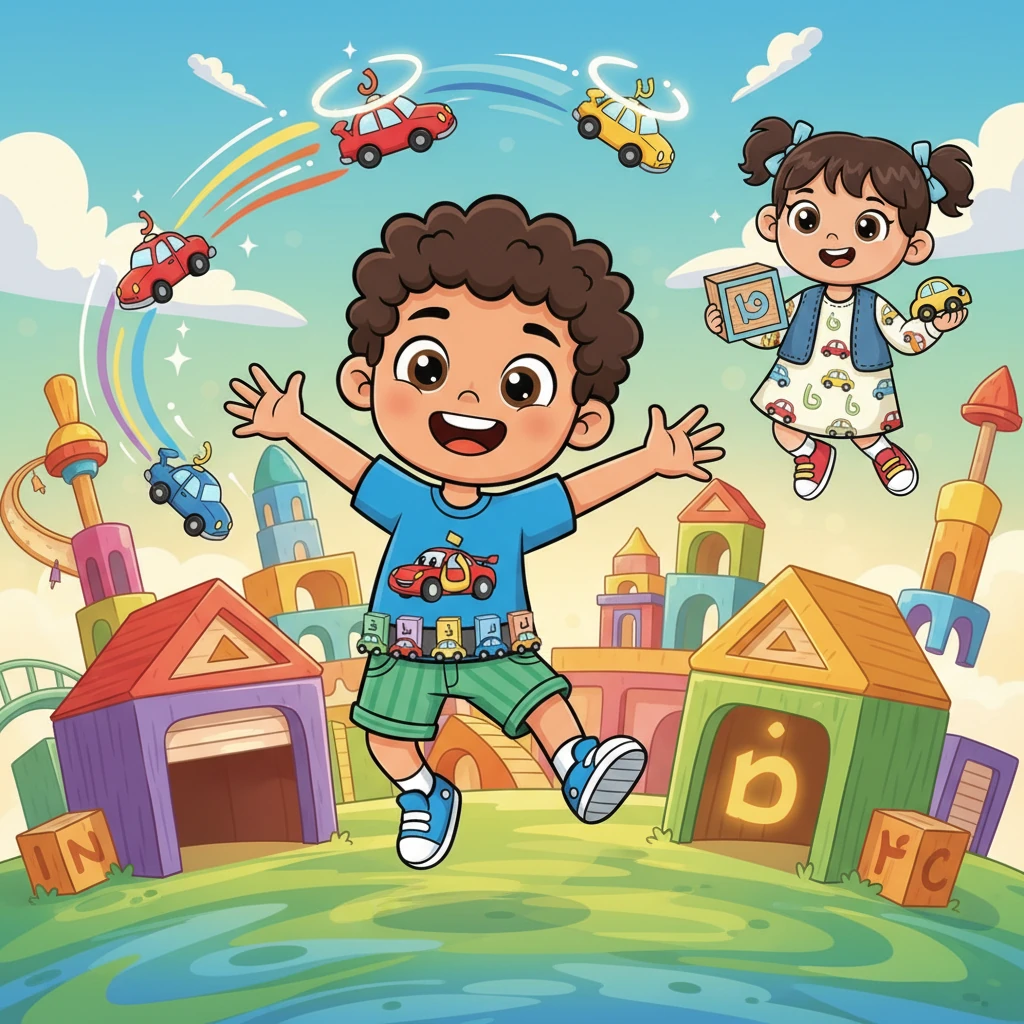 مغامرة فارس مع حروف السيارات - educational