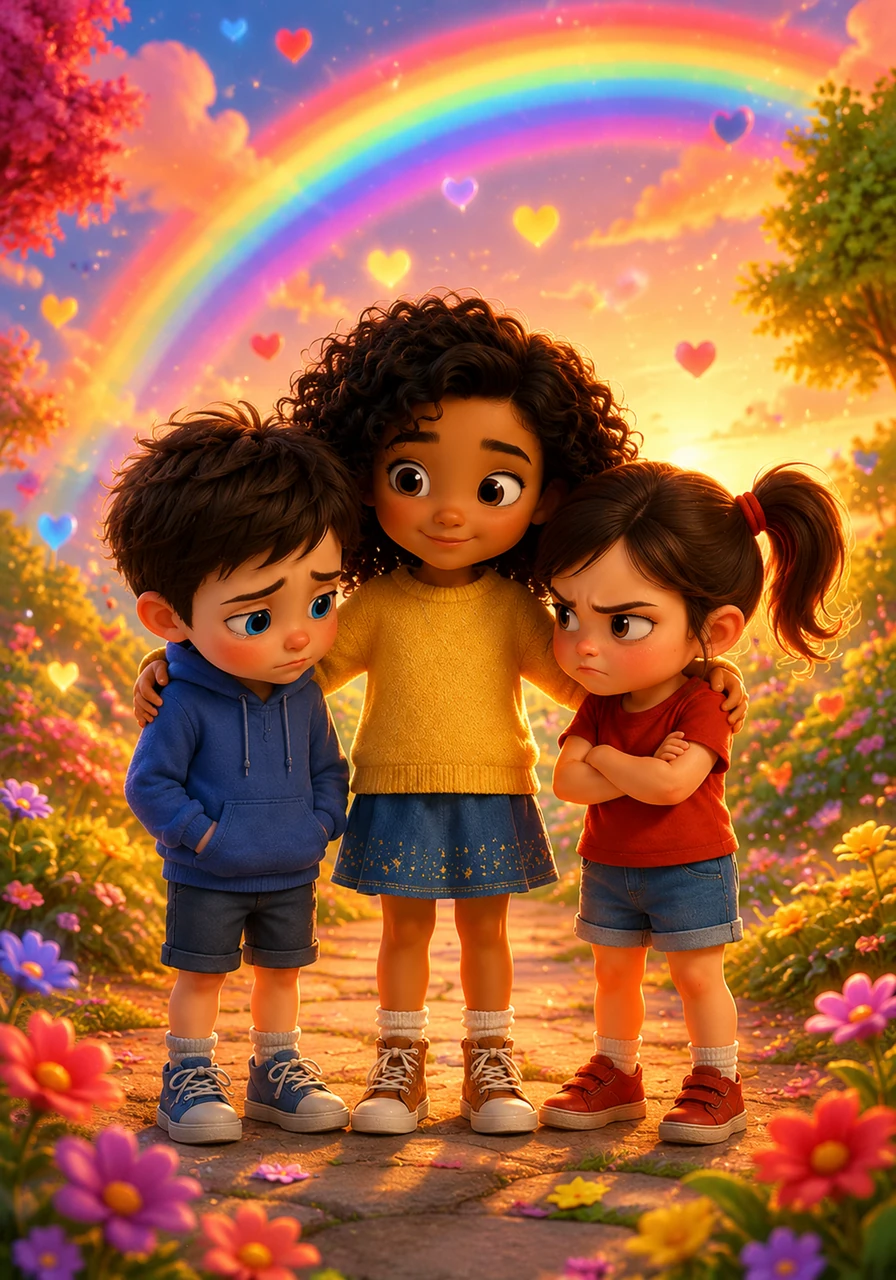 The world was now more colorful than ever before, filled with the vibrant hues of happiness and love. Lumi learned that when we understand each other’s feelings, we make the whole world a more beautiful place to live.