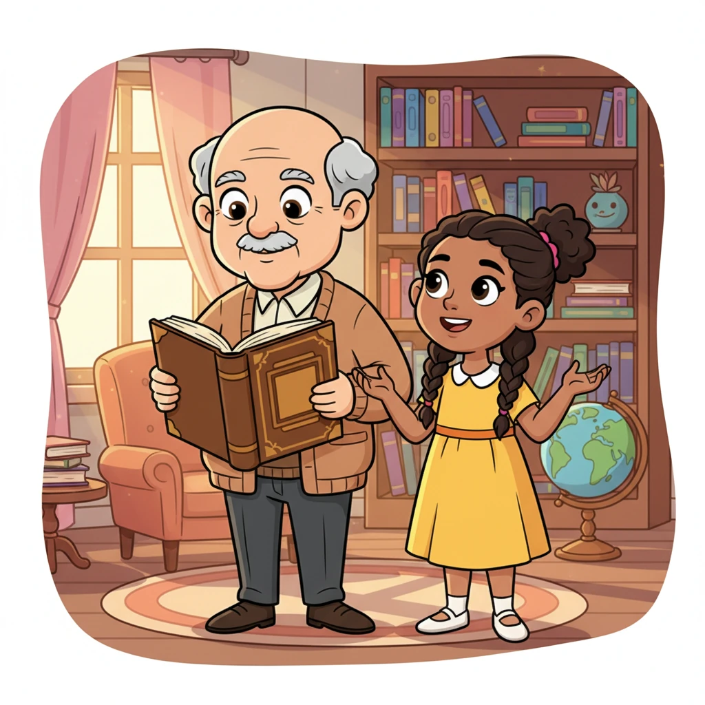 Grandpa Leo closed the big book gently. "These are important grown-up concepts, Lexi. For now, your stories should be about adventures, friendship, and all the wonderful things that make your heart sing." Lexi's eyes brightened, thinking of her favorite tales.