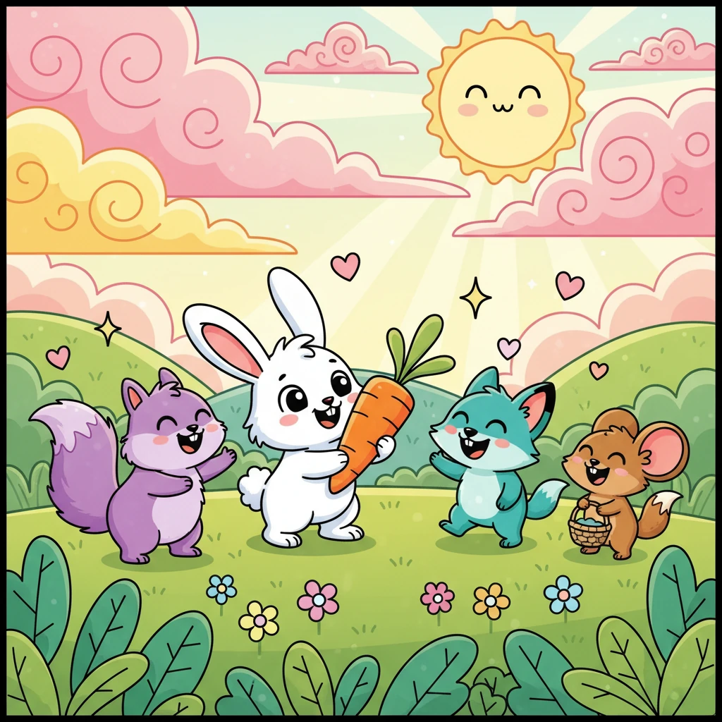 As Grandpa Leo read, Lexi imagined the little rabbit making new friends by sharing his crunchy carrots. She learned about kindness, empathy, and the joy of making others happy. Her heart felt warm and full, understanding the power of good choices.
