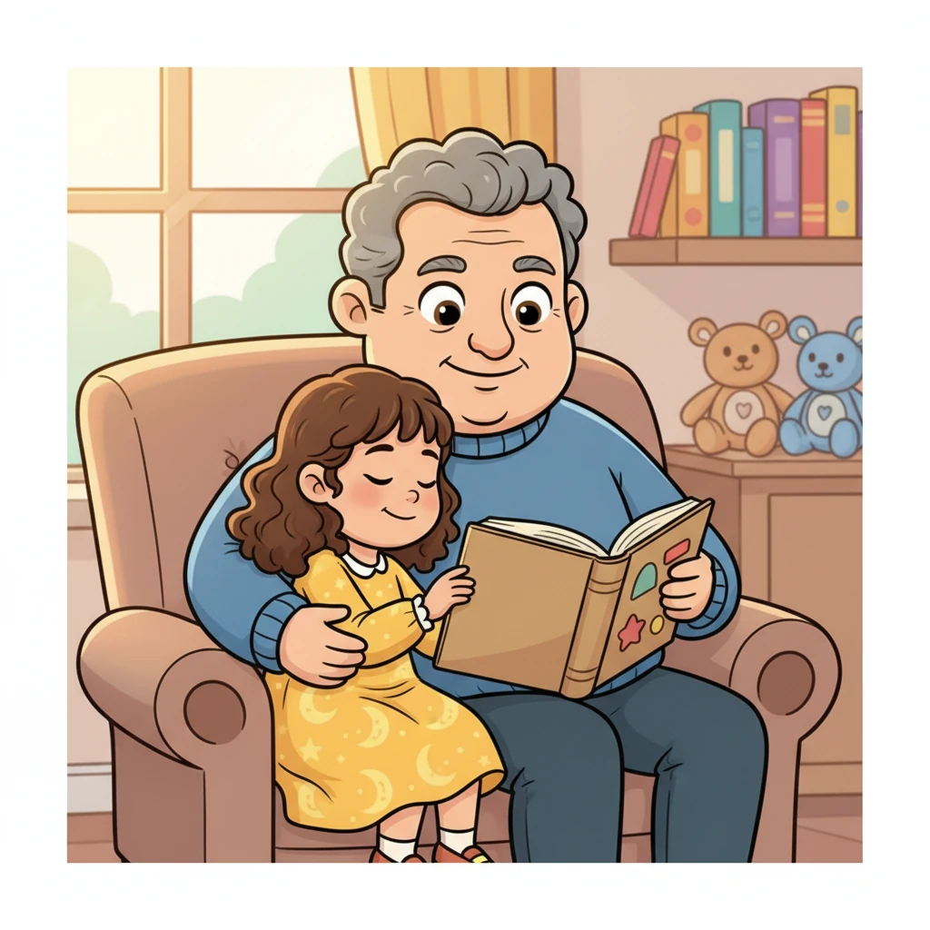 Lexi snuggled close to Grandpa Leo, understanding that while grown-ups need to understand all sorts of words, her job was to learn about love, happiness, and making the world a brighter place with kind actions. She knew there were stories just right for her.