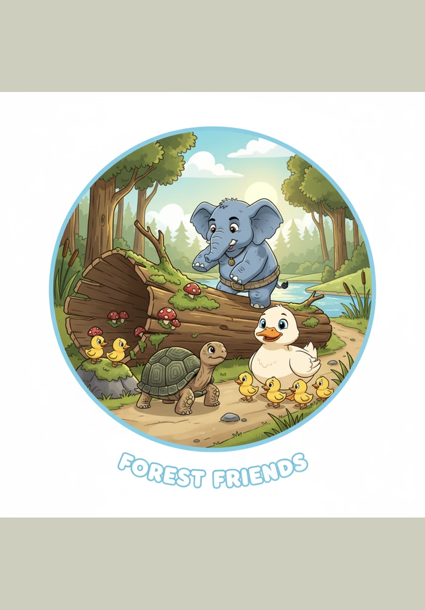 နောက်တော့ မြစ်ဆိပ်ကို သွားတဲ့လမ်းမှာ လဲကျနေတဲ့ သစ်ပင်ကြီးတစ်ပင်က လမ်းပိတ်နေတာကို တွေ့ရပါတယ်။ ဖိုးပုဟာ တစ်ယောက်တည်း မဖို့ မကြိုးစားတော့ဘဲ သူ့ရဲ့ သူငယ်ချင်းတွေကို ဝိုင်းကူကြဖို့ ခေါ်လိုက်ပါတယ်။