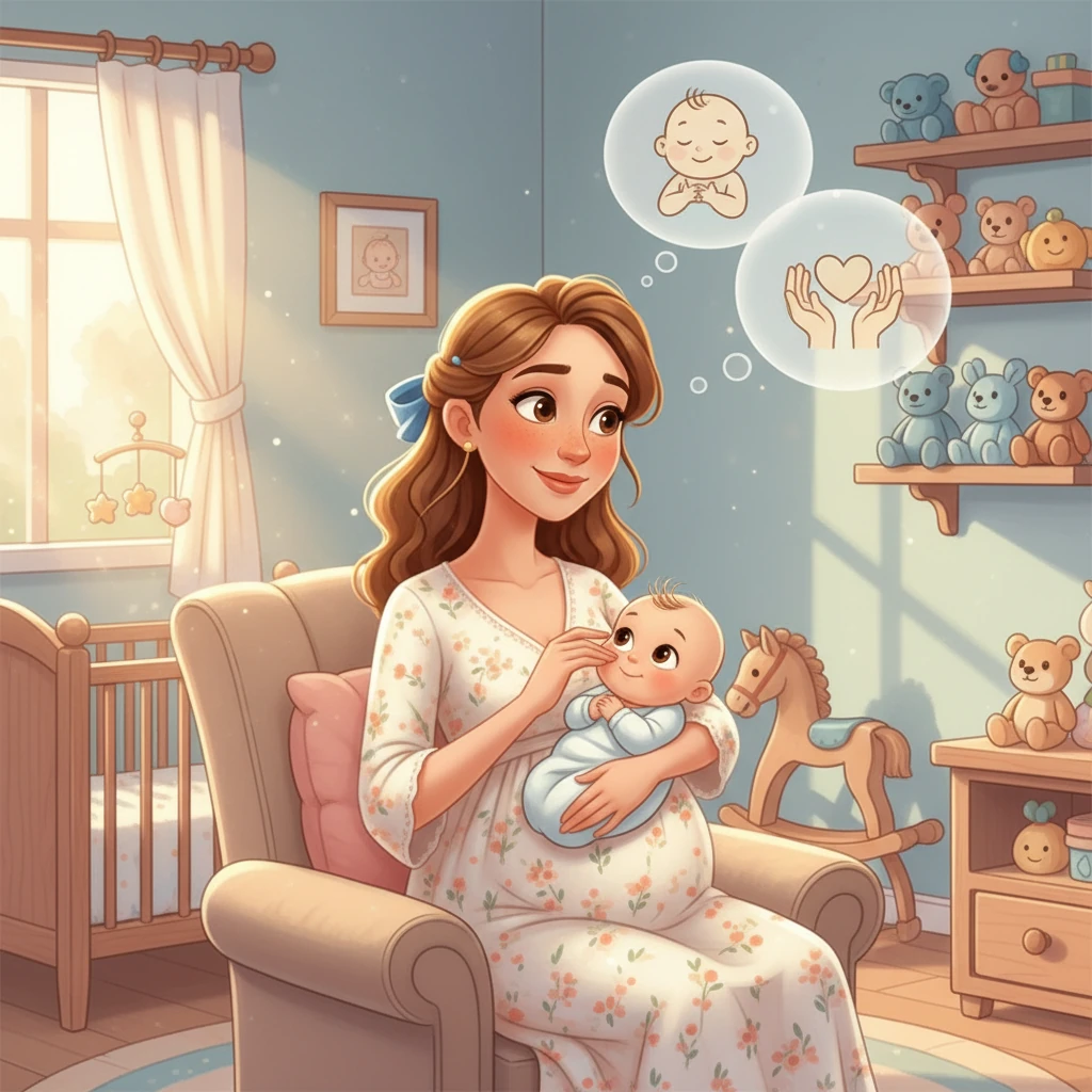 Maria aprende a reconhecer os sinais do bebê, entendendo suas necessidades e acalmando suas crises de choro. Ela percebe que a tranquilidade dela afeta diretamente o bem-estar do bebê, criando um laço forte e seguro.