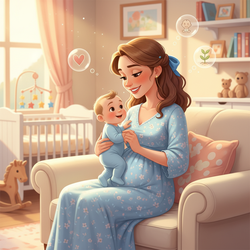 Com o tempo, Maria se torna uma mãe confiante, aprendendo a amar e a se dedicar ao seu bebê. Ela se sente fortalecida e completa, descobrindo a beleza da maternidade e espalhando amor por onde passa.