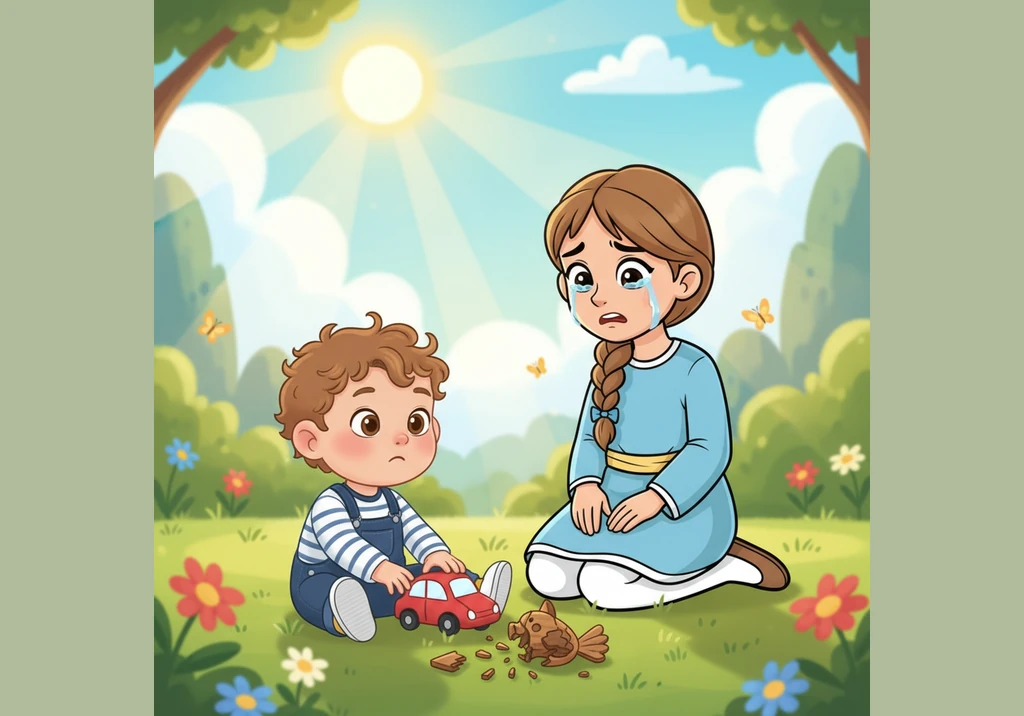 At the sunny park, Maryam’s heart skips a beat when she sees Ehaan slip while climbing the slide stairs all by himself. She sprints across the grass,