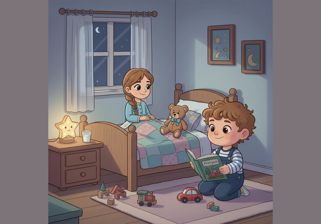 That night, Ehaan snuggles against Maryam in his toddler bed as she reads him a story about a hungry caterpillar. As he drifts off to sleep with a whi