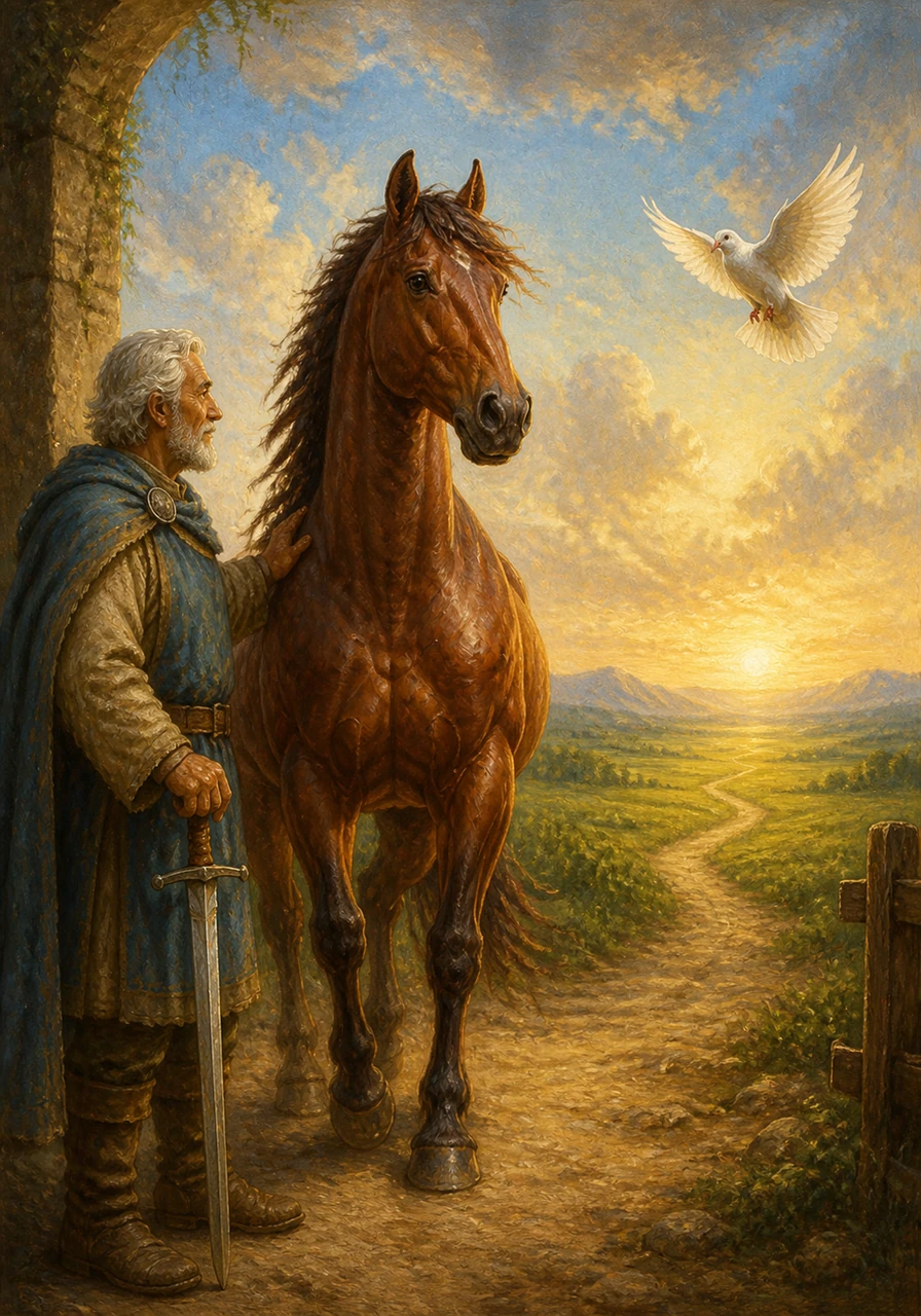 Rahma’s greatest dream was to win the Great Horizon Race and reach the endless green meadows. She wanted to prove that she could run free, governed only by her own speed and choices.
