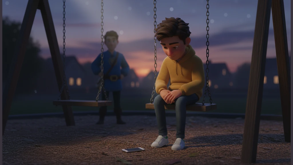 As the years pass, the neighborhood grows quiet as one by one, his childhood friends move away to distant cities for a better future. Rahul stands alo