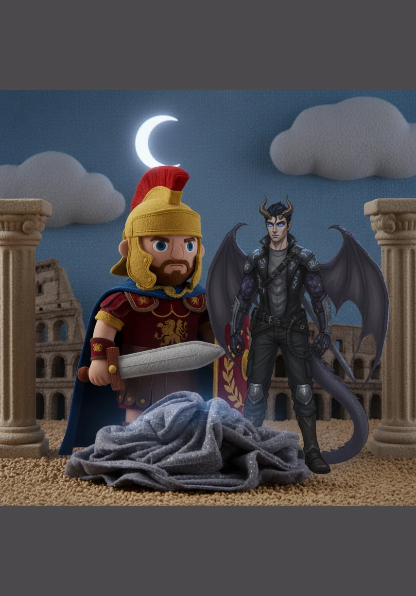 As the moon rose, the dragon’s form shimmered and collapsed, shifting into a young man with golden hair and draconic features. Maximus watched in stunned silence as the creature he saved looked up with piercing, red-rimmed blue eyes, revealing his name was Byul.