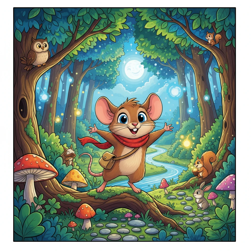 Pip Squeakerton and the Whispering Woods Adventure - 友情故事