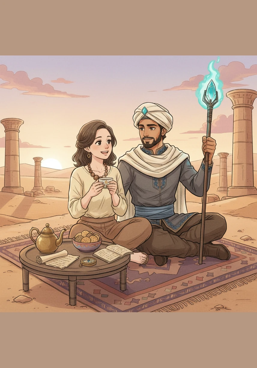 Under the shadow of the Great Pyramids of Giza, Zaid and Hana walk hand-in-hand through the golden Egyptian sands. They spend a month visiting Zaid’s mother and family, indulging in incredible traditional food and exploring the ancient wonders of his heritage during the Christmas season.