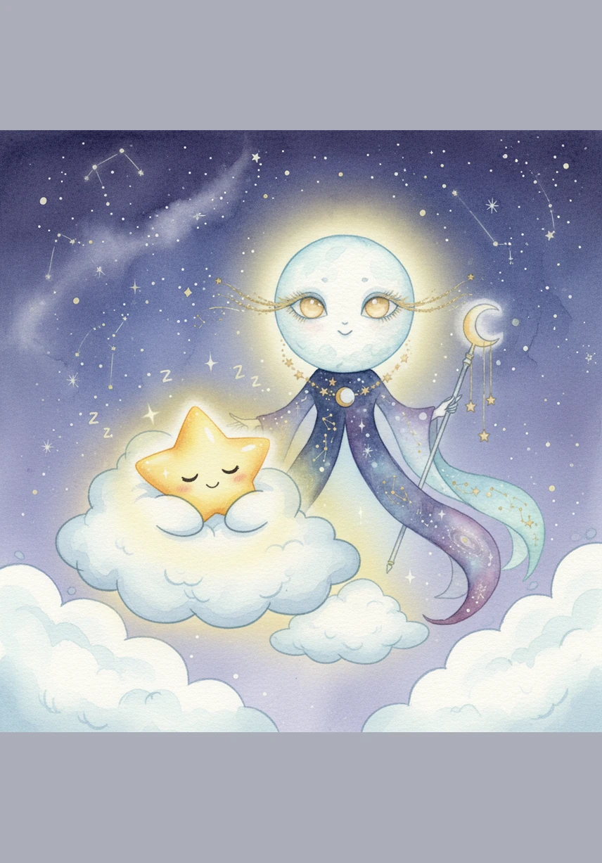 The Moon returned to Luma’s side, casting a warm and comforting glow that felt like a soft hug. I wanted to see everything, Luma whispered, her voice trailing off as her eyelids grew heavy. The Moon explained that resting doesn't mean missing out; it means gathering strength to shine even brighter tomorrow.