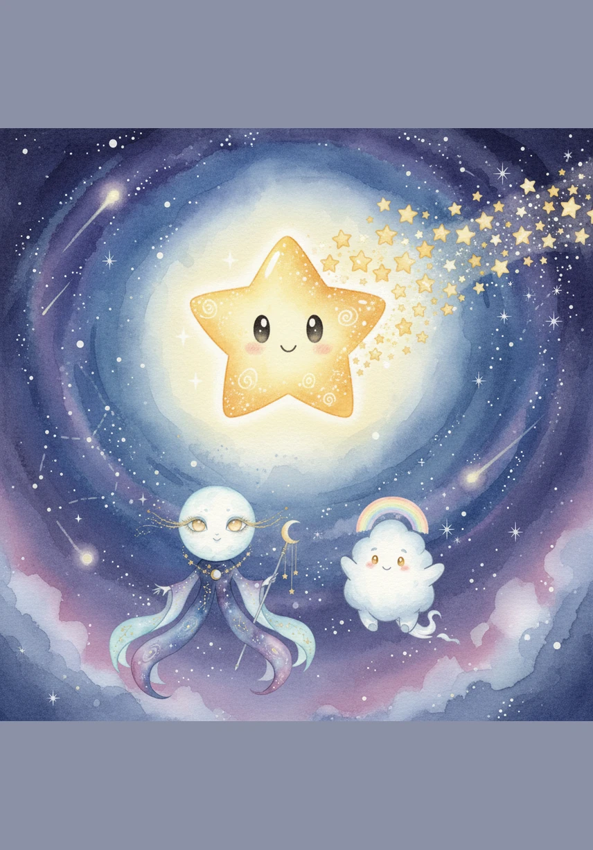 All the other stars cheered as they saw Luma’s magnificent glow, realizing she had finally discovered the secret of the night. She shared her stories of the owls and the foxes, but she also shared the quiet joy she found in her rest. Together, the stars created a tapestry of light that guided the world below.