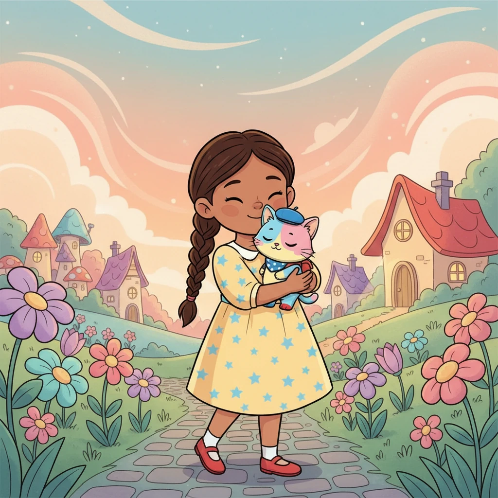 La bambina, con un sorriso dolce, mi ha portato a casa sua. Mi teneva stretto al petto, camminando con attenzione per non svegliarmi. Il mondo fuori era ancora grande e sconosciuto, ma tra quelle braccia, mi sentivo protetto.