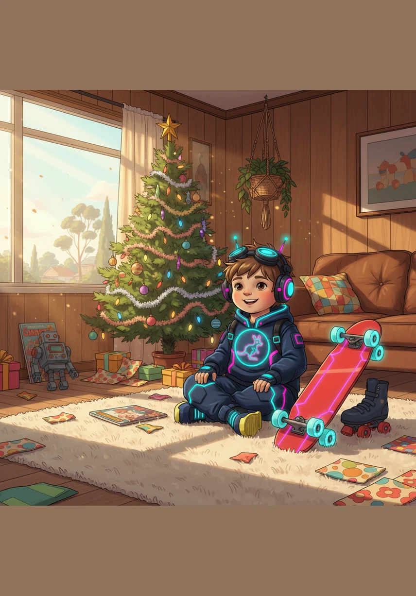 In the early 1970s, life in Sydney felt like magic, especially because Dad worked at a toy factory and brought home the wonder of play. Christmas mornings were a whirlwind of laughter and bright packages, with the family wrapped in a sense of perfect, sun-drenched belonging.