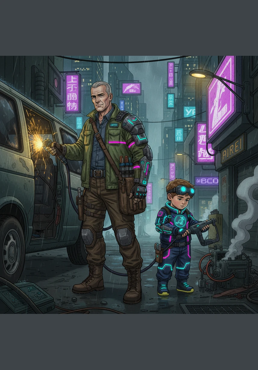 To provide for his family, Cedric started a handyman business, teaching his sons the value of honest labor and the weight of a tool in their hands. They worked side-by-side under the sun, learning that pride comes from a job well done and that any life can be repaired with effort.