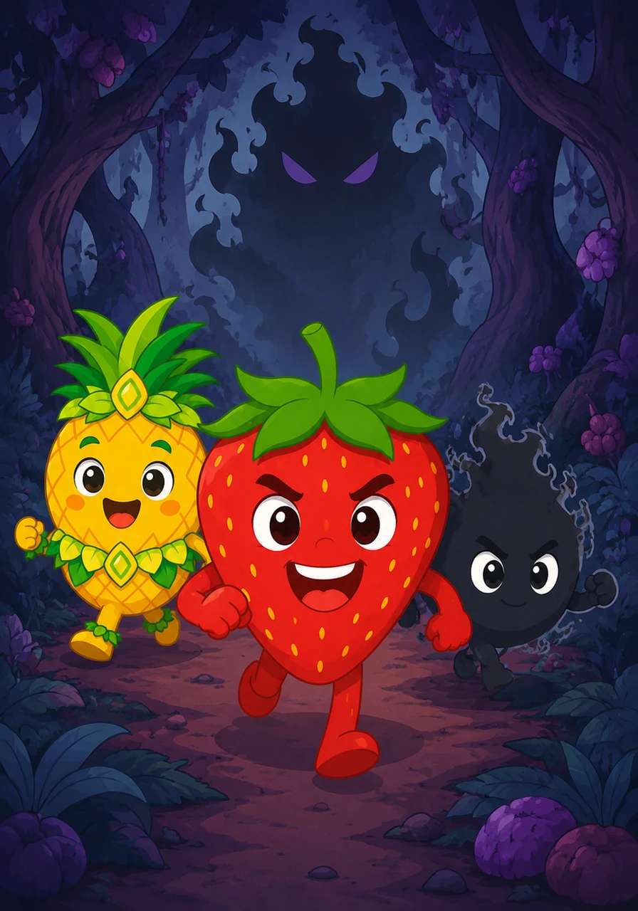 Fruity refuse de voir ses amis perdre leur éclat et décide de partir courageusement à la recherche du Micro Magique. Accompagné de ses fidèles compagnons, il s'enfonce dans la mystérieuse Forêt des Saveurs Perdues pour trouver une solution.