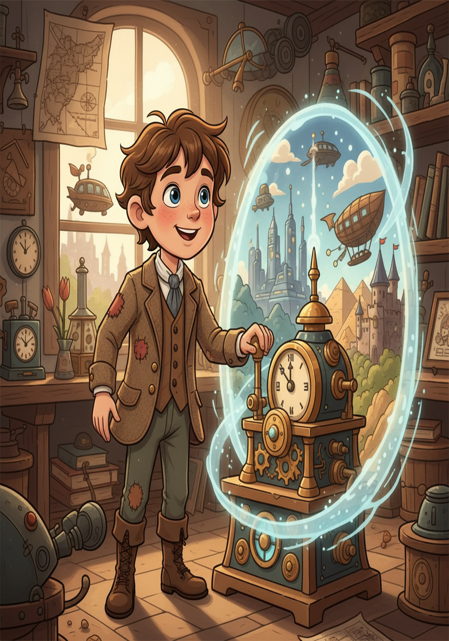 Tim, with a newfound appreciation for the past and the future, knew his adventures were just beginning. He smiled, ready for his next time-traveling journey, eager to learn more.