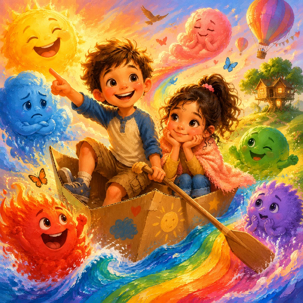 Leo's Colorful Day of Feelings - educational