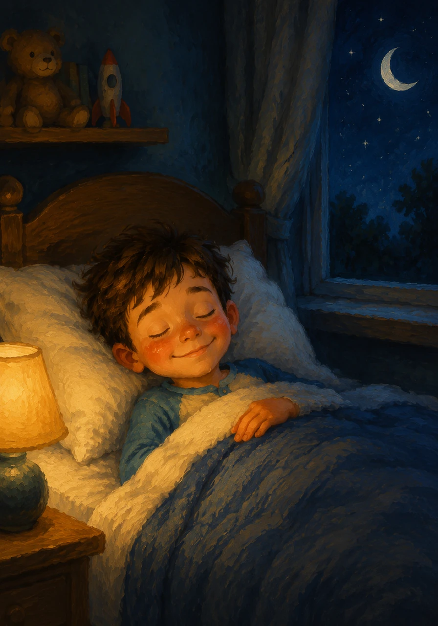 Tucked snugly under his covers, Leo realized that feelings are like the weather—they come and they go, and that is okay. He closed his eyes, feeling calm and ready to see what tomorrow’s colors would bring.