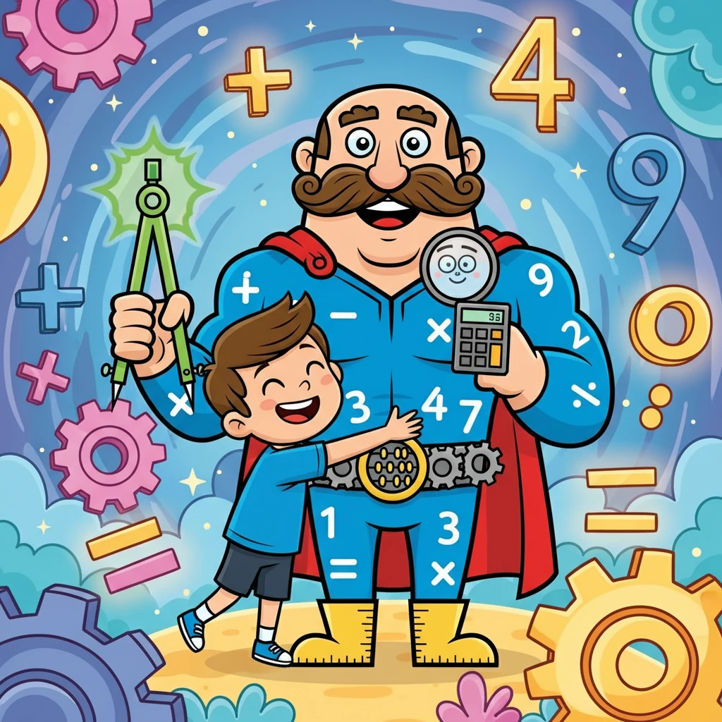 Ali, artık matematiği seviyordu ve matematik derslerine hevesle katılıyordu. Matematik Adam'a teşekkür etti ve onunla arkadaş kaldı. Ali ve Matematik Adam, matematiğin büyülü dünyasında yeni maceralara atılmaya devam ettiler. Ali Matematik Adam'la sarıldı.