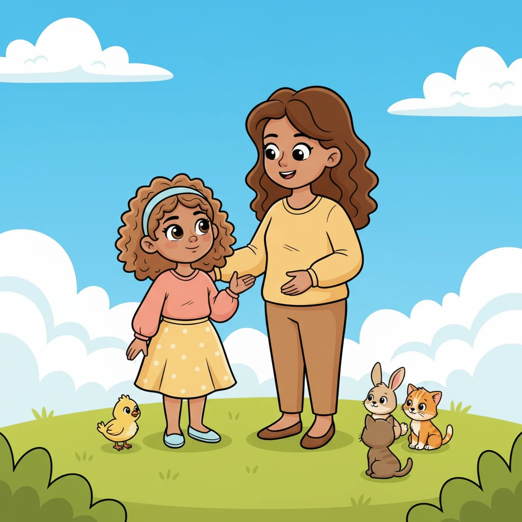 Her mom then explained, "When all these babies have the same mumma and papa, they are brothers and sisters to each other! They share a special bond that lasts forever." Lily nodded slowly, understanding the connection.