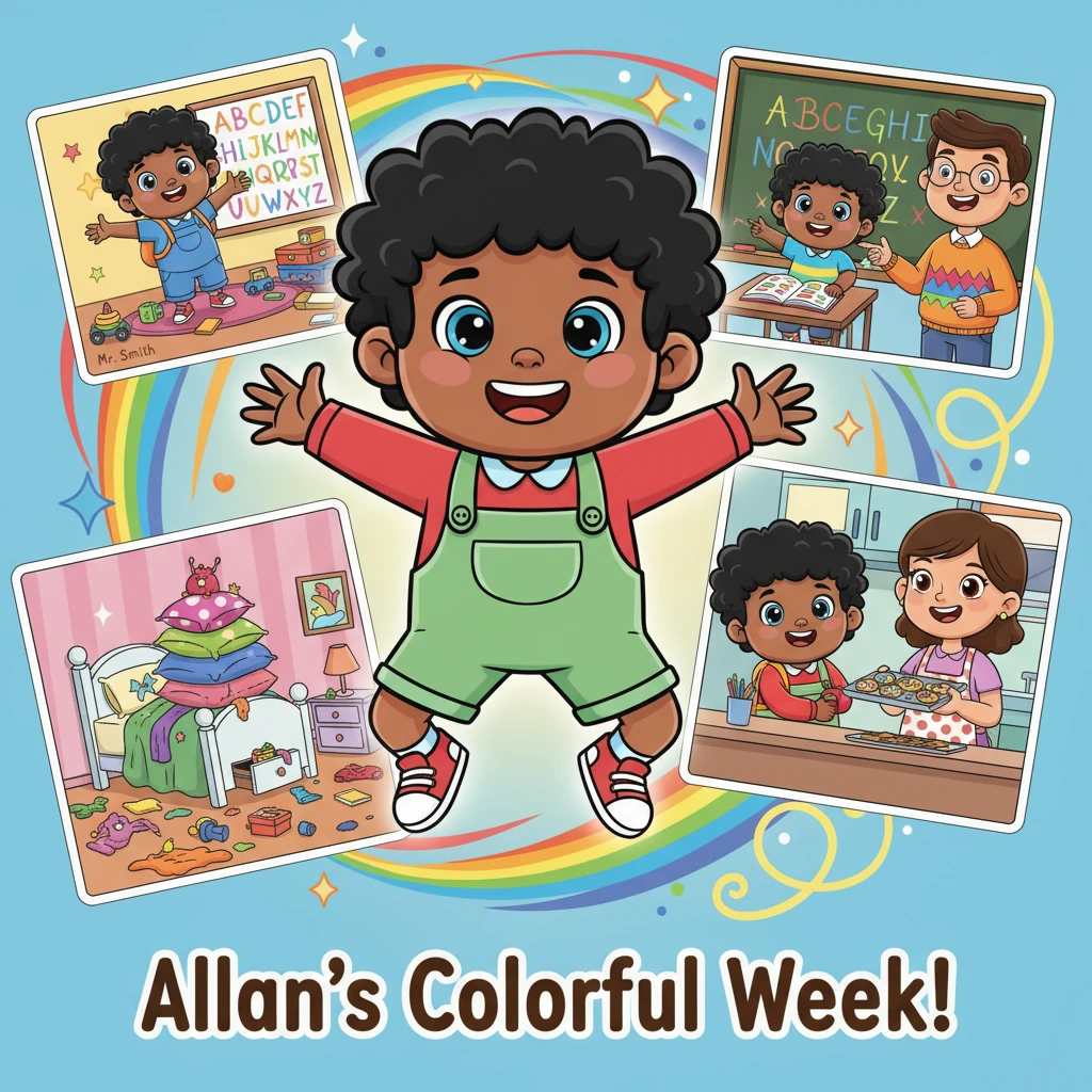 Allan's Colorful Week! - Educativas