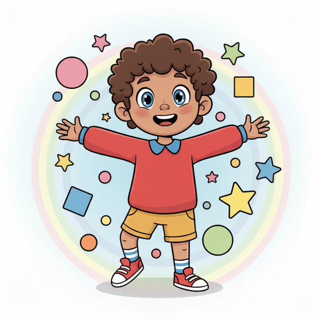 Hello my friends! My name is Allan and I have brown hair and big, happy eyes. I have a warm smile just for you! I want to tell you all about my super Colorful Week.