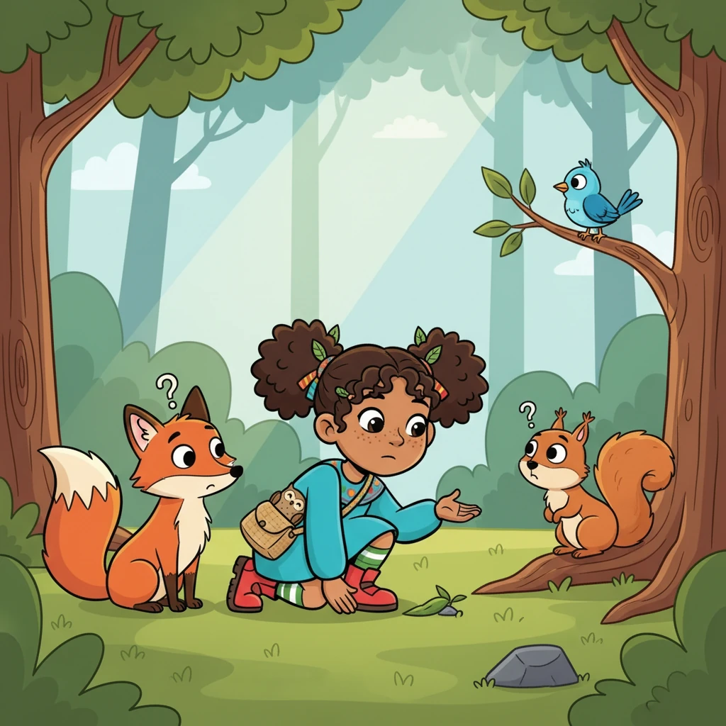 Lía, con paciencia, les propuso algo diferente: «¿Y si aprendemos a escuchar el sonido de la tierra?». Los animales, intrigados, se miraron entre sí, sin entender.