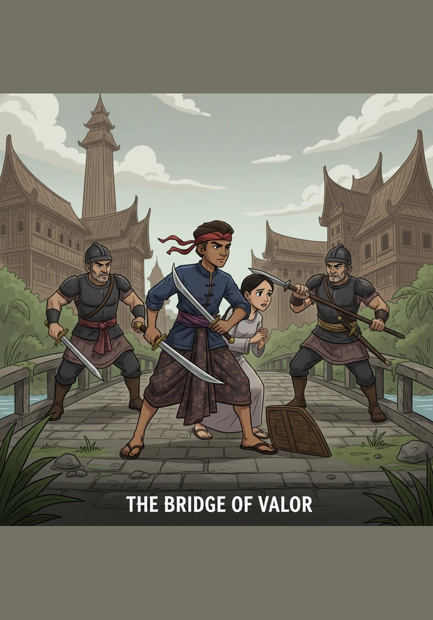 When brutal pirates invade their peaceful home, the boys do not run; instead, they stand tall with makeshift weapons to protect their people. The village elders cheer as the young heroes successfully drive the invaders away, marking the beginning of their legendary journey.