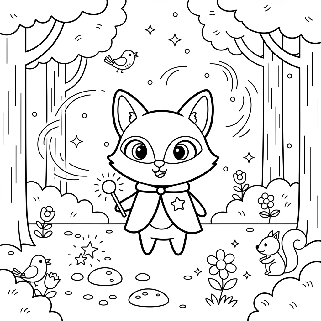 fox coloring pages