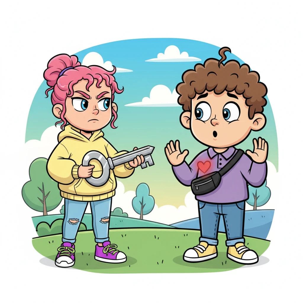 With a sudden, swift motion, Dagmara produces a gleaming, sharp object from her jacket, holding it with surprising steadiness. She points it menacingly at Michał, her eyes narrowed. Michał's heart pounds, but a strange, disorienting thrill also runs through him.