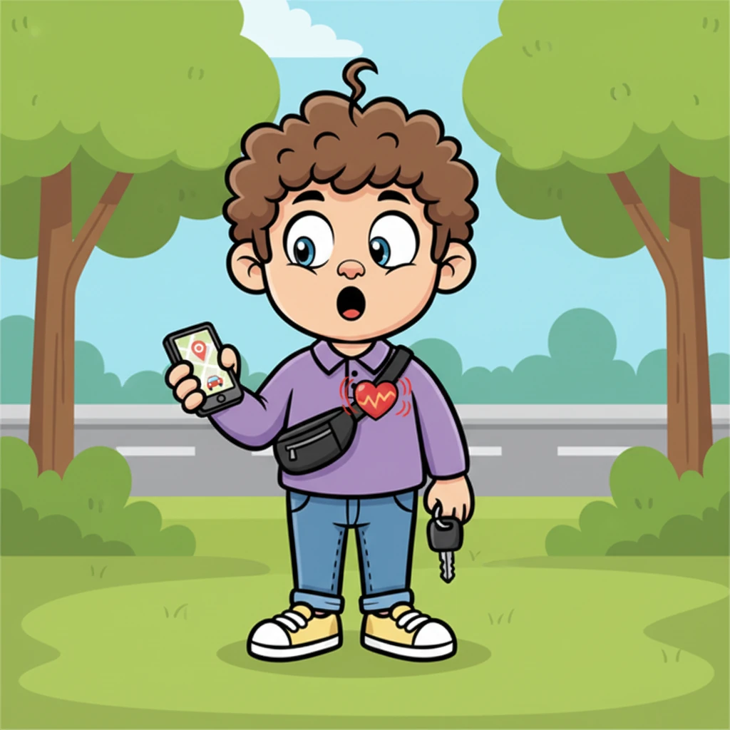 Two weeks later, the familiar chime of his Uber app sounds. Michał's eyes snap to the screen – it's Dagmara, from the exact same pick-up location. A jolt goes through him, a potent mix of apprehension and an undeniable, thrilling anticipation. His cartoon heart beats fast.