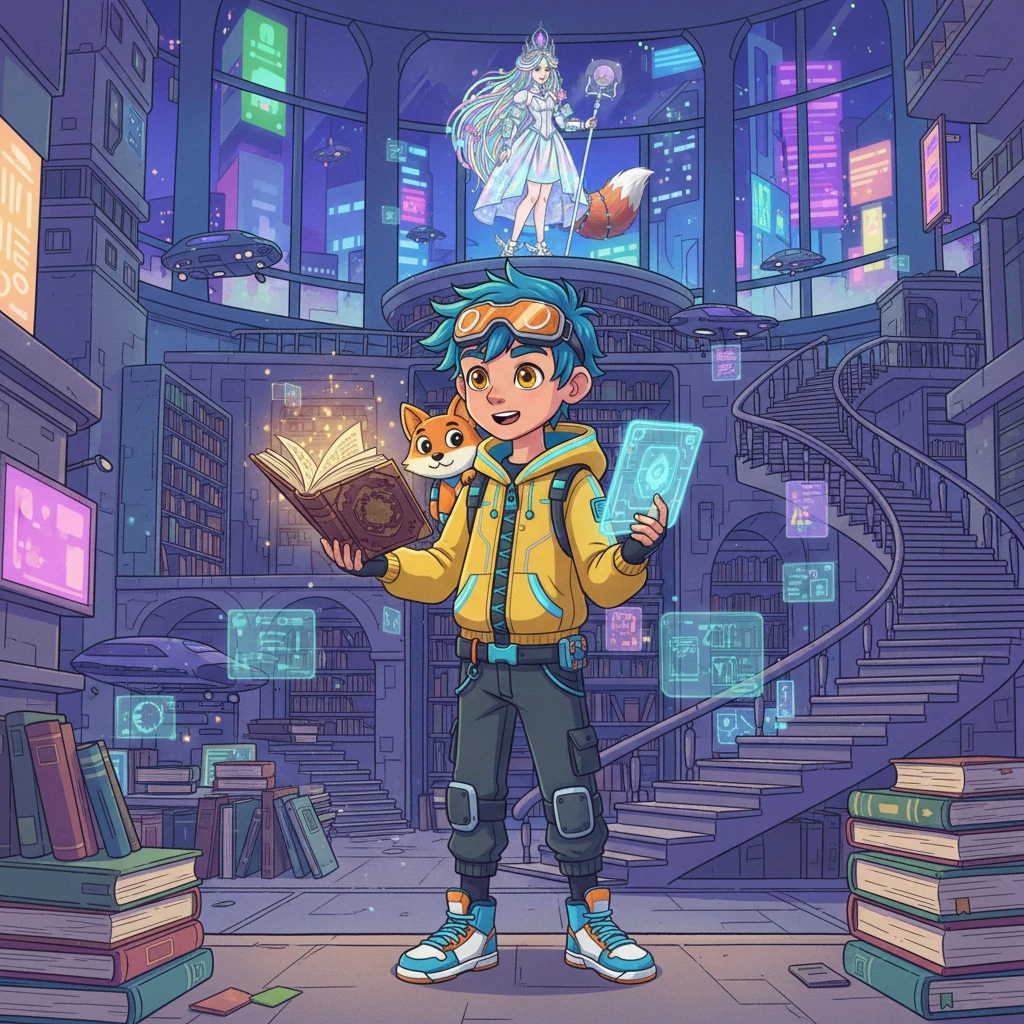 The Magical Library Adventure - fairy-tale