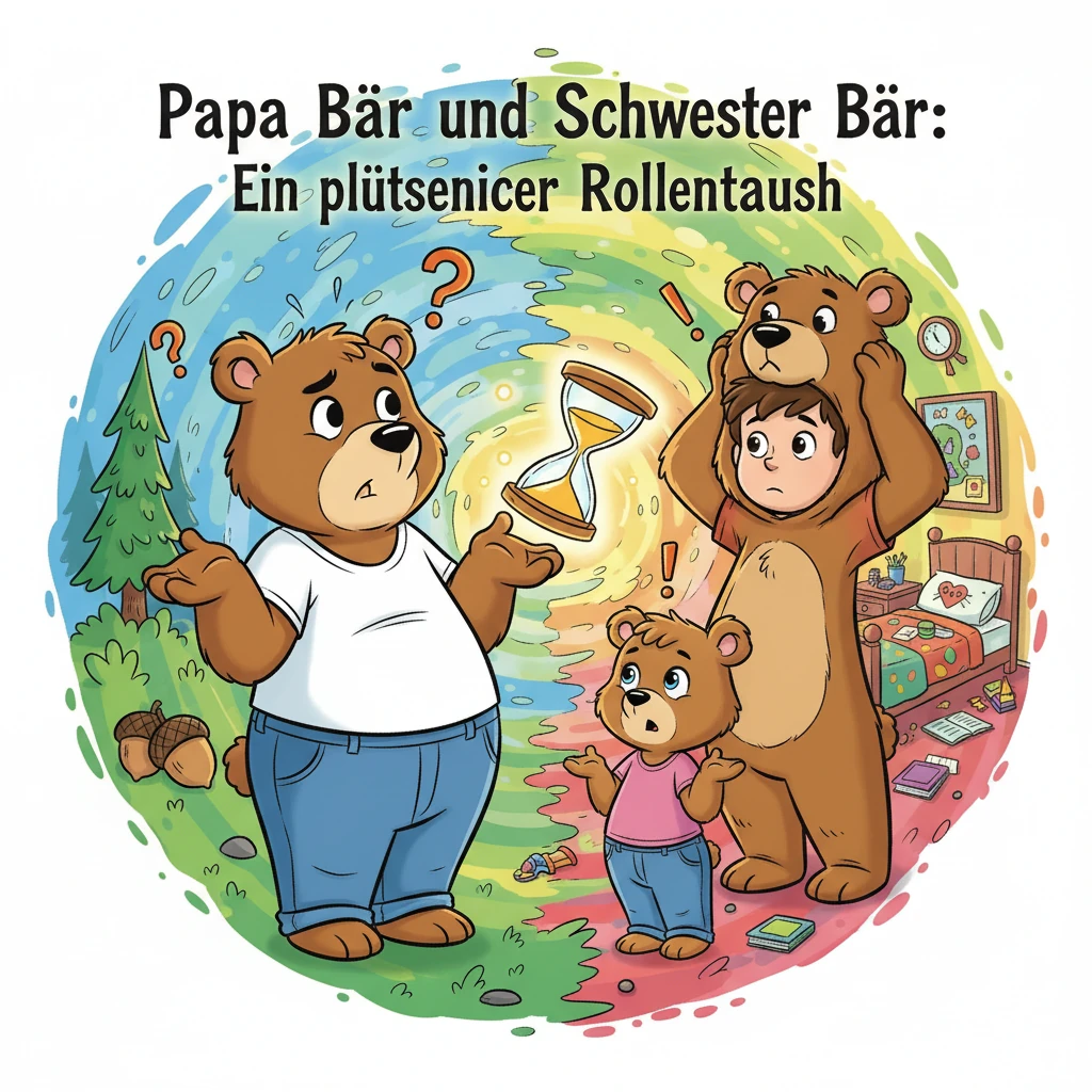 Papa Bär und Schwester Bär: Ein plötzlicher Rollentausch