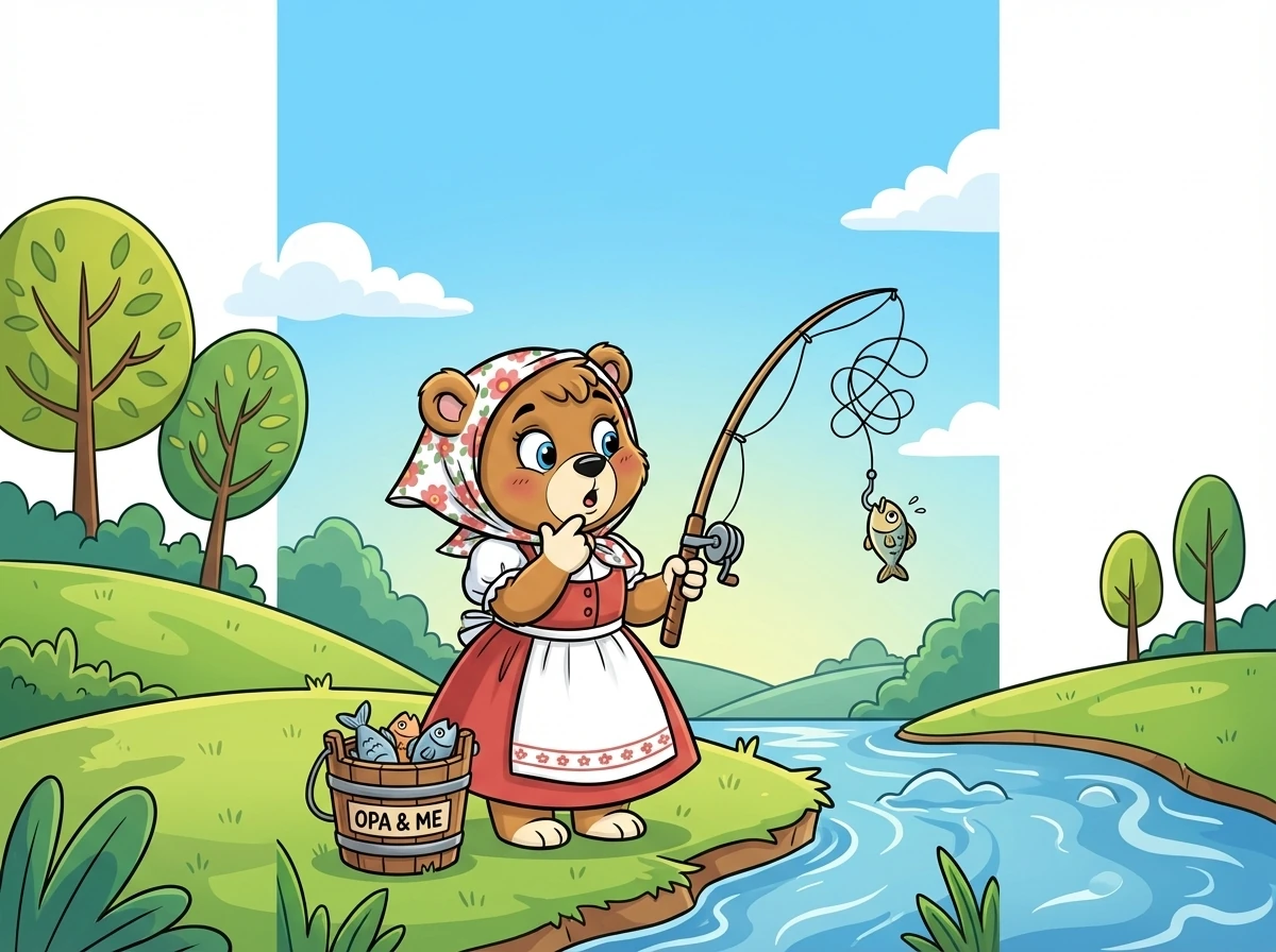 Schwester Bär, ebenfalls mit einer tiefen Stimme, ergänzt: "Das ist ja noch seltsamer als mein letzter Angelausflug mit Opa!"